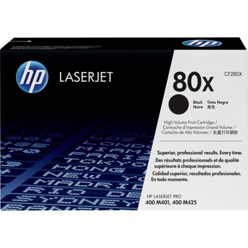 HP Inc. HP 80X (CF280X) High Yield Black Original LaserJet Toner Cartridge