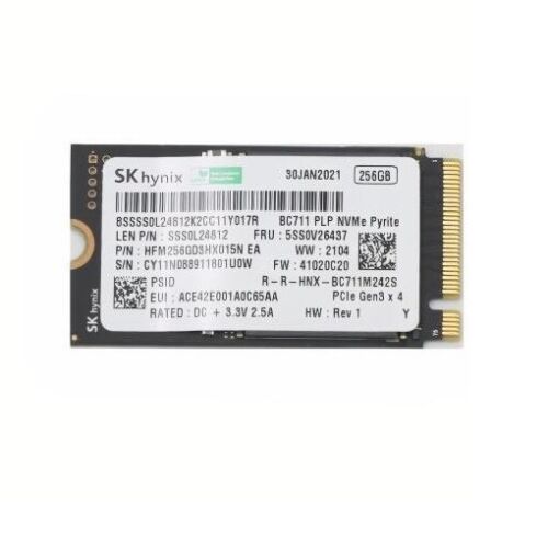 SK Hynix 256Gb PCIe NVMe SSD Gen3x4 M.2 Solid State Drive 2242 HFM256GD3HX015N