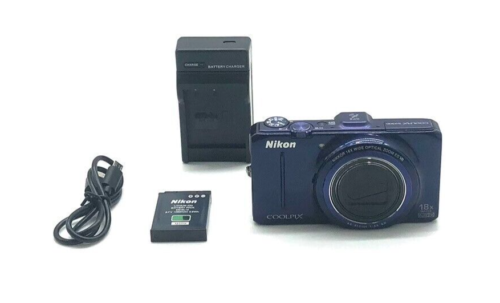 【MINT】Nikon COOLPIX S9300 16.0MP Digital Camera Blue From JAPAN