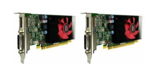 2x Dell AMD Radeon R5 340X 2GB DDR3 DVI DP PCIe x16 Low Profile Cards 0X0CVJ