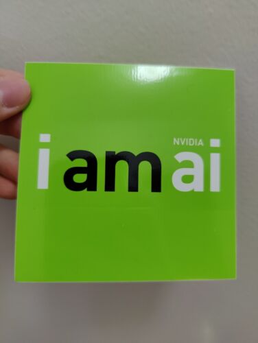 Official NVIDIA “i am ai” sticker, from NVIDIA events, collectable swag