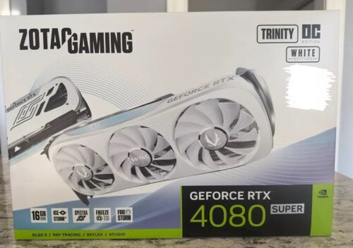 Unopened Zotac Gaming GeForce RTX 4080 Super Trinity OC White Edition 16GB