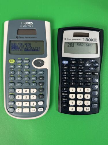 Lot 2 Texas Instruments Calculators 30XIIS & 30XS & Covers