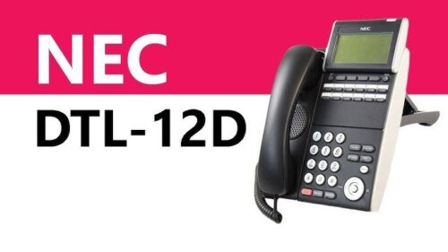 NEW NEC DTL-12D-1 BK TEL DLV(XD)Z-Y(BK) DT300 Series Phone Black 1 Year Warranty