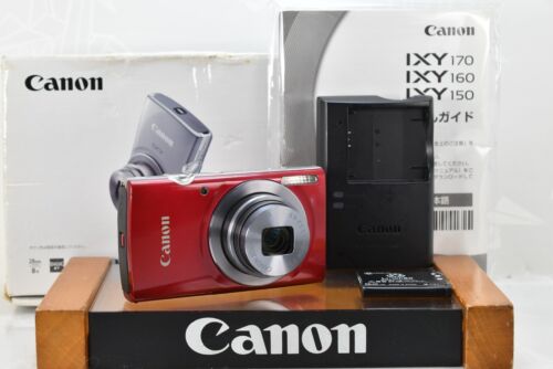 [Near MINT] Canon IXY 160 PowerShot ELPH 165 IS 20.0MP Digital Camera Red JPN