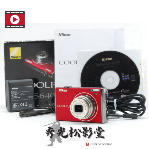 【NEAR MINT w/Box】Nikon COOLPIX S640 Red 12.2MP Compact Digital Camera From JAPAN