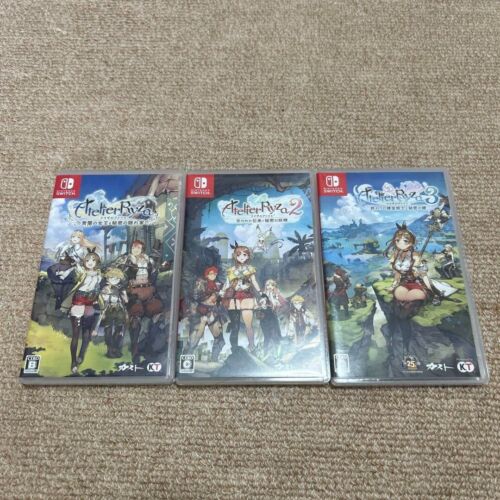 Nintendo Switch game software Atelier Ryza 1 2 3 set Gust Japan Used/verygood