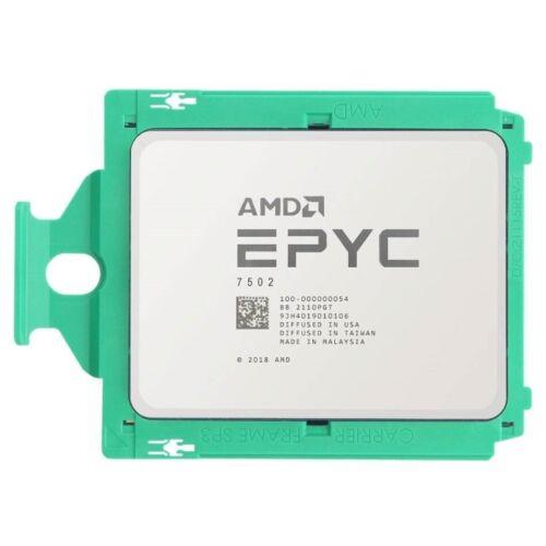 AMD EPYC 7502 DELL Locked 2.5GHz 32-Core 64-Threads 128MB 180W SP3 CPU Processor