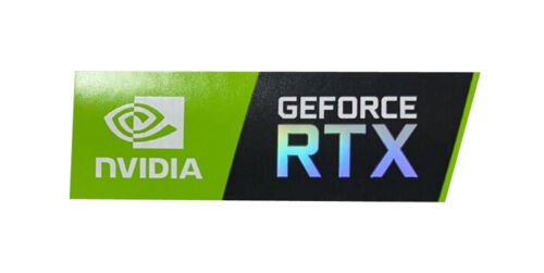 1 pcs Nvidia GeForce RTX Sticker Case Badge Label Logo 46mm x 15mm