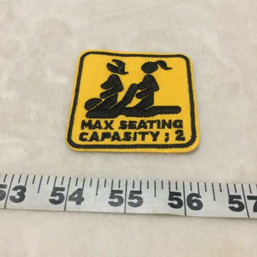 Sex Position Max Seating Capacity Funny Embroidered Iron On Patch New