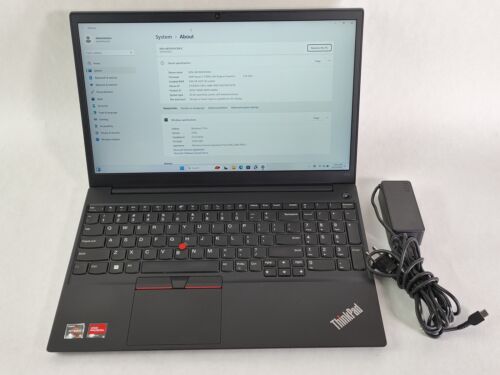 Lenovo ThinkPad E15 Gen 3 Ryzen 5 5500U 2.10 GHz 8 GB 256 GB NVMe Windows 11 Pro