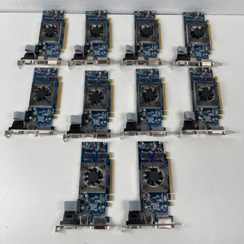 Lot of 10 Dell Pegatron HD6450 1GB GDDR3 Video Cards HCVMH HDMI DVI VGA