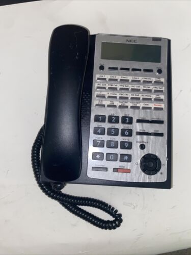 NEC 24 Button Business Office Phone Telephone IP4WW-24TXH-B-TEL (BK) USED