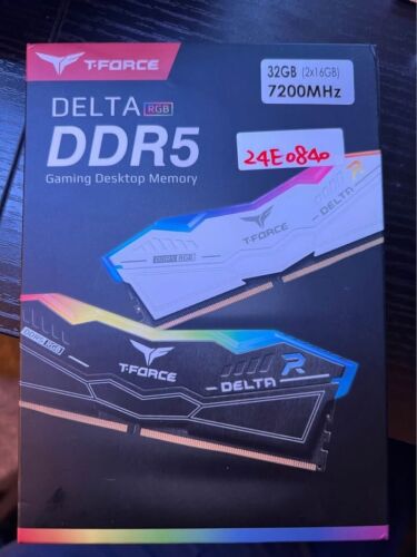 TEAMGROUP T-FORCE DELTA RGB 32GB (2 x 16GB) PC5-57600 (DDR5-7200) DIMM Memory –