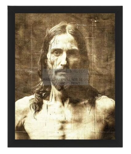 SHROUD OF TURIN JESUS CHRIST OF NAZERETH 8X10 AI FRAMED PHOTO