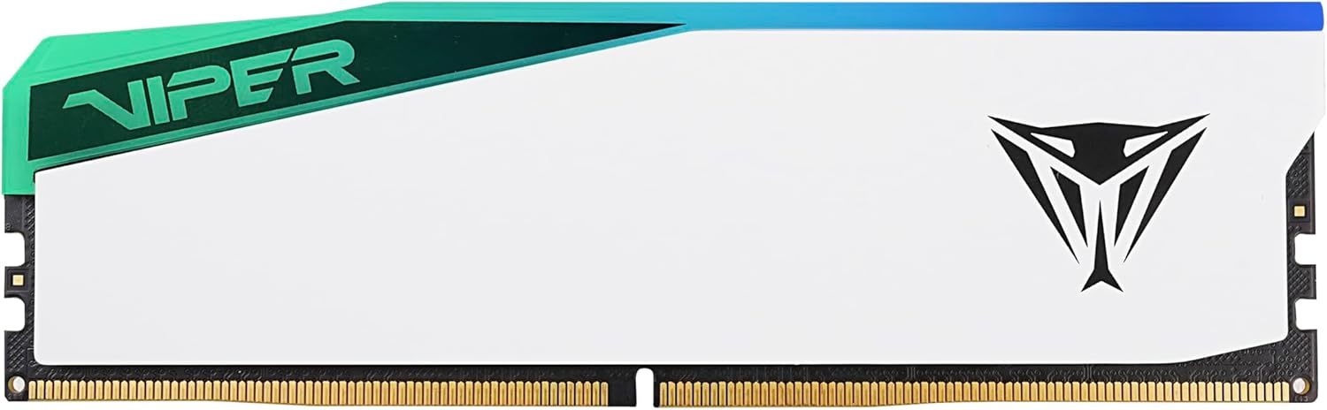 Patriot Viper Elite 5 RGB DDR5 RAM 16GB (1X16GB) 5200MT/s CL36 UDIMM Desktop Gaming Memory Module- PVER516G52C36W