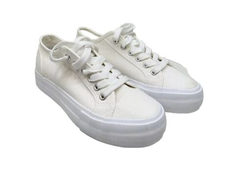 Womens Fashion Sneakers Off-white Size 6 Platform Shoes Y2k Casual