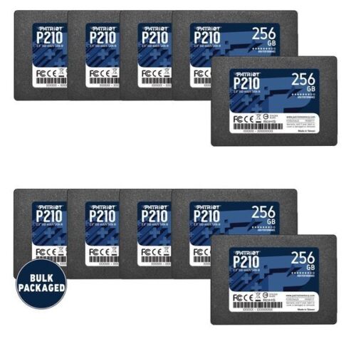 Patriot P210 256GB 2.5″ SATA 3 6GB/s Internal SSD PC/MAC 10-PACK BULK Non-Retail