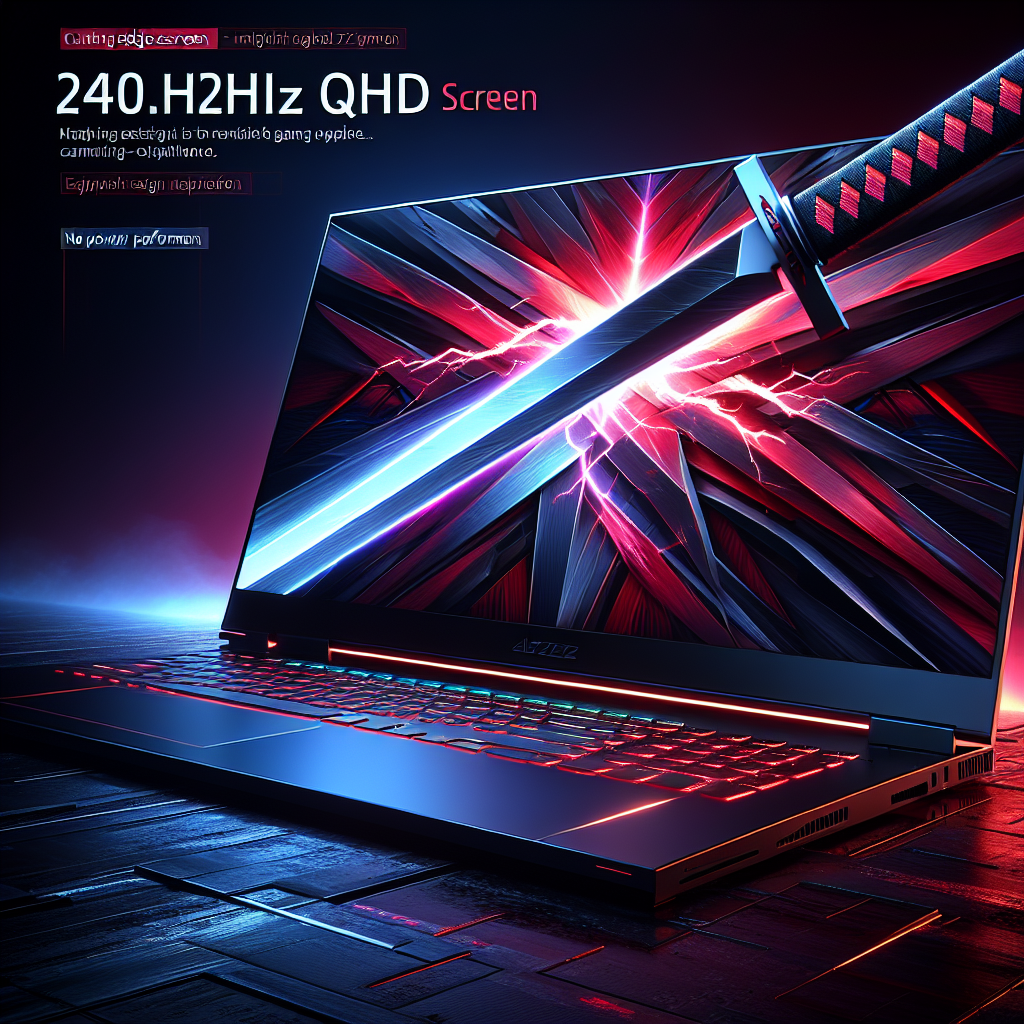 Experience Next-Level Gaming on the MSI Katana A17 AI: 17.3” 240Hz QHD Laptop with Ryzen 9-8945HS