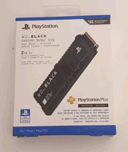 Western Digital 2TB WD_BLACK SN850P NVMe SSD for PS5 Consoles M.2 2280 PCI