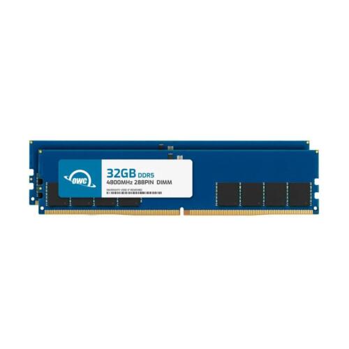 OWC 64GB (2x32GB) DDR5 4800MHz 2Rx8 Non-ECC UDIMM 288pin Memory RAM