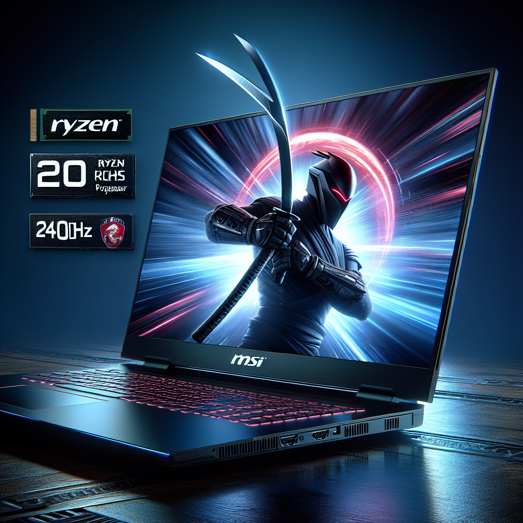 Meet the MSI Katana A17 AI: 17.3” 240Hz QHD Laptop with Ryzen 9-8945HS – The Future of Gaming