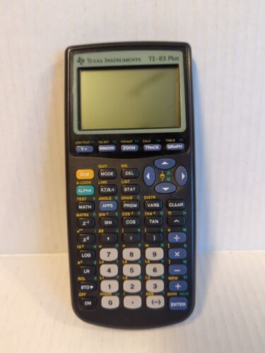 Texas Instruments TI-83 Plus Graphing Calculator No Cover Tested and Works