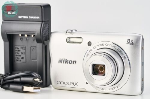 Tested! [Mint] Nikon COOLPIX A300 Digital Camera 20.05 MP 8X Silver JAPAN