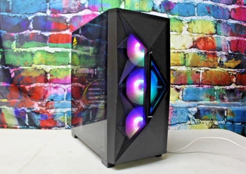 Custom RGB Gaming Desktop PC Intel Core i7 3.40 Quad 32 GB SSD Nvidia RTX 4060