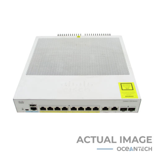 Cisco Catalyst 1000 Series C1000-8FP-2G-L V01 8-Port Full PoE Switch