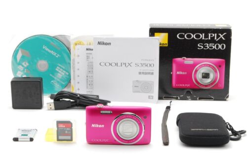 TESTED【MINT- in Box】Nikon COOLPIX S3500 Pink 20.0MP Digital Camera From JAPAN