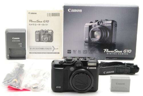 [MINT W/BOX] Canon PowerShot G10 14.7MP Compact Digital Camera Black From JAPAN