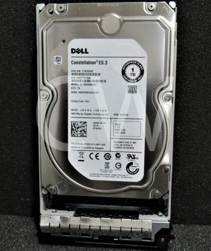 T4XNN 0T4XNN DELL ST1000NM0033 1TB 7.2K RPM 6Gb/s 3.5″SATA SERVER HDD Hard Drive