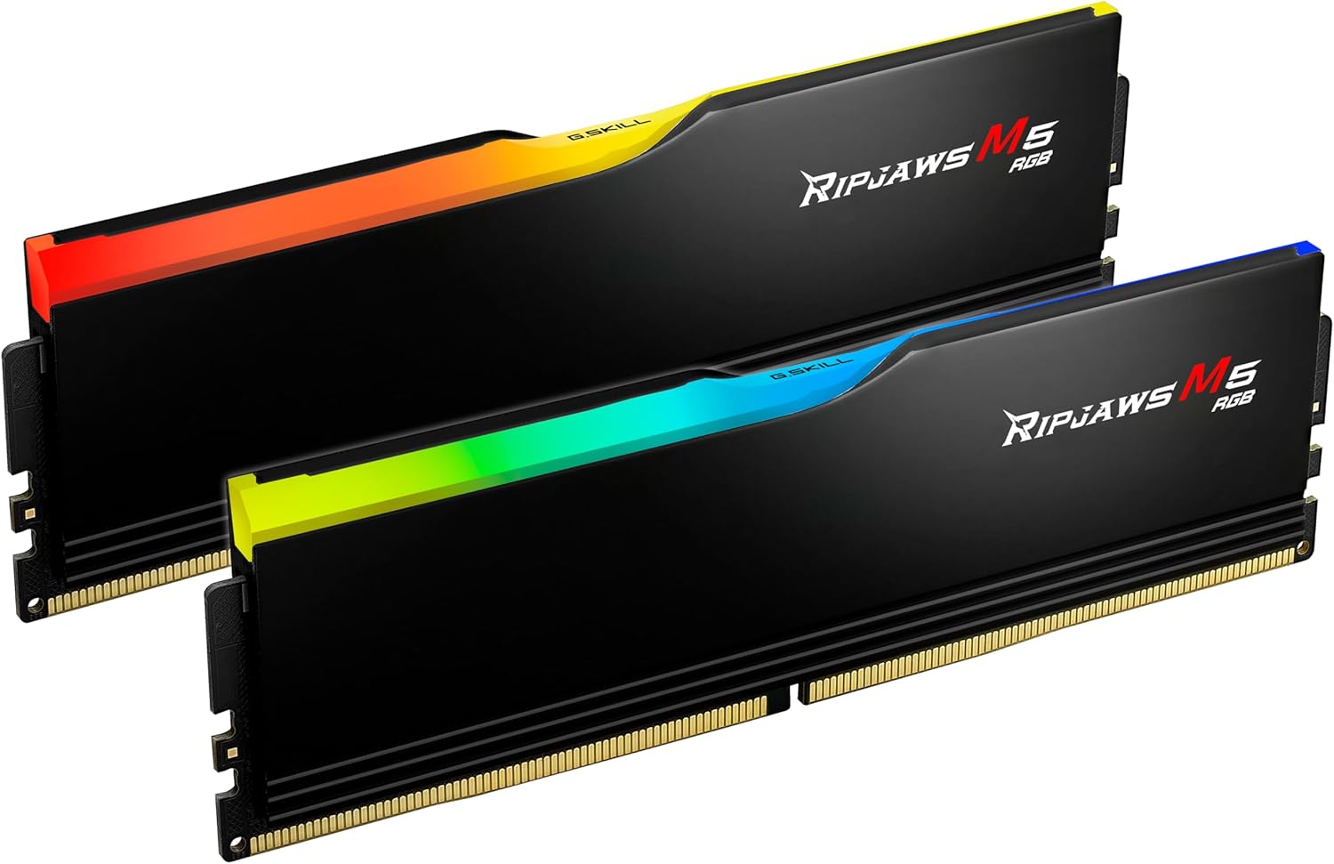 G.SKILL Ripjaws M5 RGB Series DDR5 RAM 32GB (2x16GB) 5600MT/s CL46-45-45-89 1.10V Desktop Computer Memory UDIMM – Matte Black (F5-5600J4645A16GX2-RM5RK)