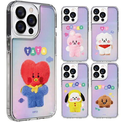 BT21 Fluffy Body Hologram Case for Galaxy S20 S20 Plus S20 Ultra