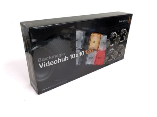 Blackmagic Design Videohub 10×10 12G Zero-Latency Video Router 12G-SDI UHD DCI