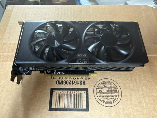 EVGA GeForce GTX750Ti FTW 2GB GDDR5 Graphic Card (02GP43757KR)