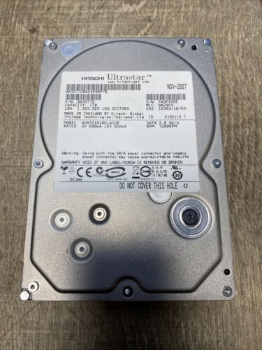 Hitachi Ultrastar 1TB 0A35772 7200RPM SATA 3GB/S 32MB 3.5″ Internal Desktop HDD