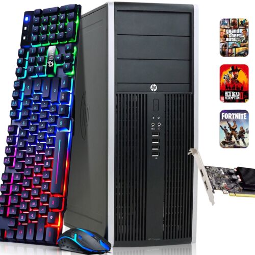 HP MT Gaming PC Desktop Intel i5-3470 16GB 512GB SSD RGB KB&M GTX 1660s Win10