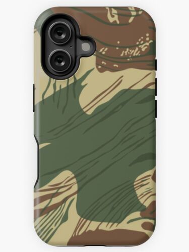 New! Rhodesian Brush Stroke Camouflage iPhone Samsung Tough Case