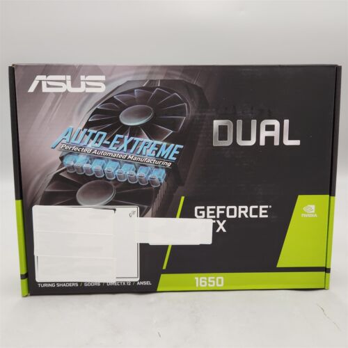 -NEW- ASUS Dual GeForce GTX 1650 4GB GDDR5, IP5X, Auto-Extreme Graphics Card