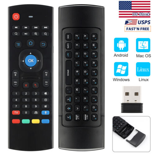 MX3 Air Fly Mouse 2.4G Wireless Keyboard Voice Remote Control for Android TV/ PC