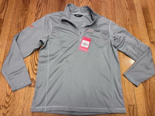 North Face Mens 1/4 Zip Fleece Pullover Gray Avi VMware Logo BRAND NEW w/Tags LG