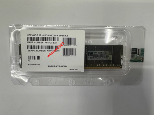 P64707-B21 P53627-0AE HPE 64GB 2Rx4 DDR5 PC5-5600 EC8 RDIMM Gen11 Server Memory