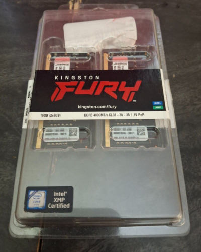 Kingston Fury Impact 16GB (2x8GB) DDR5 4800MT/S KF548S38IBK2-16 CL38 RAM Memory