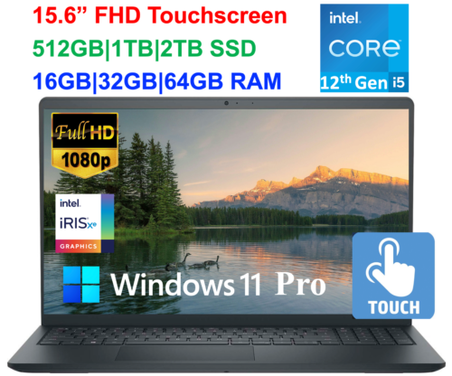 2024 Dell Inspiron 15 Laptop Touch Intel i5-1235U UP 64GB RAM&1TB SSD Win 11 PRO