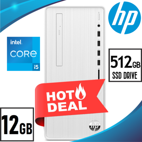 HP Desktop Pavilion PC 12GB Ram Intel Core i5-12400 Six-Core 4.40GHz 512GB SSD