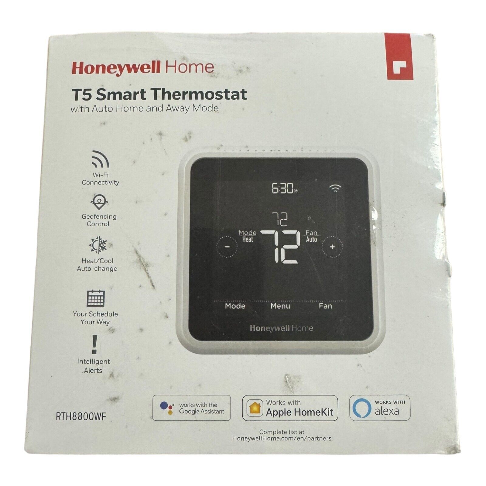 Honeywell T5 Smart Thermostat w/ Auto Home & Away Model RTH8800WF2022