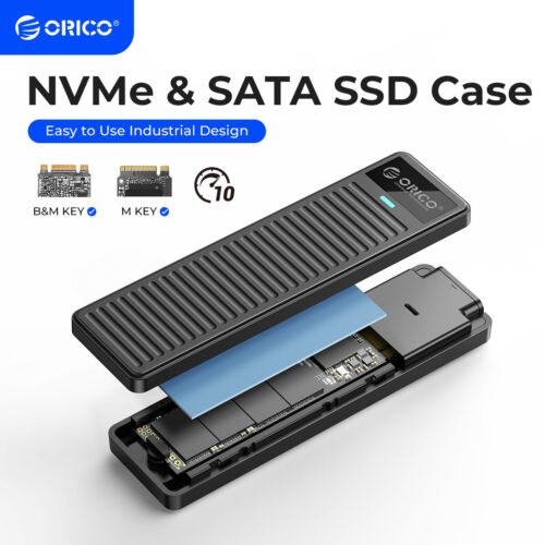 ORICO M.2 NVMe SATA SSD Enclosure USB3.2 Gen 2 10Gbps 5Gbps M/B+M-Key