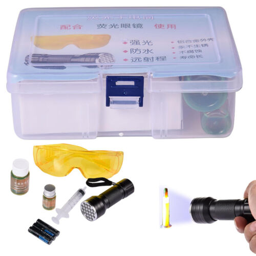 Oil Leak Detection Kit UV Dye Leak Detector Tool Car Fluids & Air